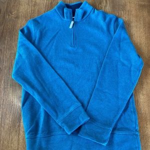 BRAND NEW- LAND'S END Men's Rib Quarter Zip MEDIUM